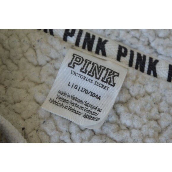 Victoria's Secret PINK Sage Green Pullover Hoodie Womens Size L Loungewear Activ - Picture 7 of 11